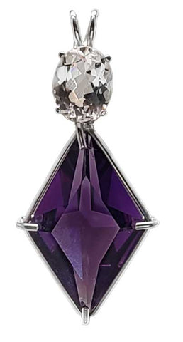 Amethyst Ascension Star™ With Oval Cut Danburite