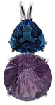 Amethyst 14mm Super Nova™ with Trillion Cut Tibetan Blue Obsidian Special 3