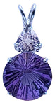 Amethyst Super Nova™ with Trillion Cut Danburite