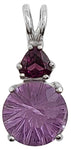 Amethyst Super Nova With Trillion Cut Rhodolite Garnet Special 1