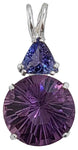 Amethyst Super Nova™ with Trillion Cut Tanzanite