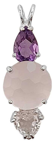 Rose Quartz Super Nova™ with Amethyst & Danburite