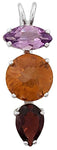 Siberian Gold Quartz Mini Radiant Heart™ with Amethyst & Garnet