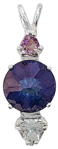 Tanzine Aura Mini Radiant Heart™ with Amethyst & Aquamarine