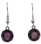 Amethyst Radiant Heart Crystal™ Earrings