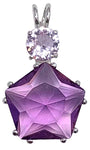 Amethyst Star of Venus™ With Round Cut Danburite