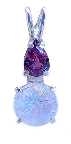 Angel Topaz Mini Super Nova™ With Pear Cut Violet Sapphire Special 3