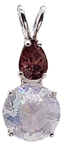 Angel Aura Mini Radiant Heart™ with Pear Cut Pink Tourmaline