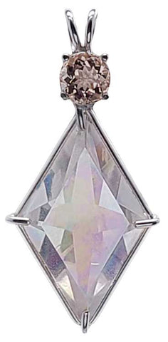 Angel Aura Ascension Star™ with Round Cut Morganite