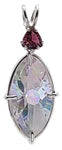 Angel Aura Infinite Eye™ With Trillion Cut Pink Tourmaline