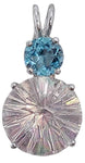 Angel Aura Super Nova™ with Round Cut Blue Topaz