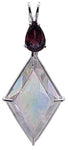 Angel Aura Ascension Star™ with Pear Cut Rhodolite Garnet