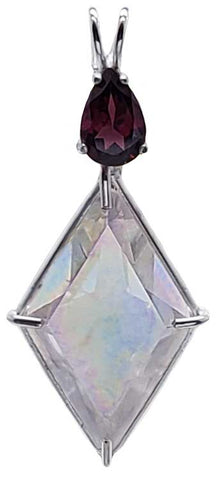 Angel Aura Ascension Star™ with Pear Cut Rhodolite Garnet