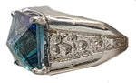 Aqua Aura Magician Stone™ Mens Ring