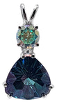 Aqua Aura Super Nova™ Trillion with Round Cut Mystic Topaz Special 2