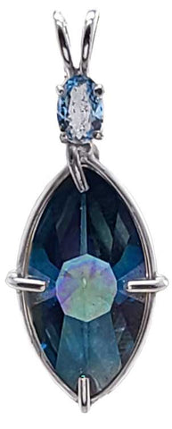 Aqua Aura Infinite Eye™ with Oval Cut Aquamarine