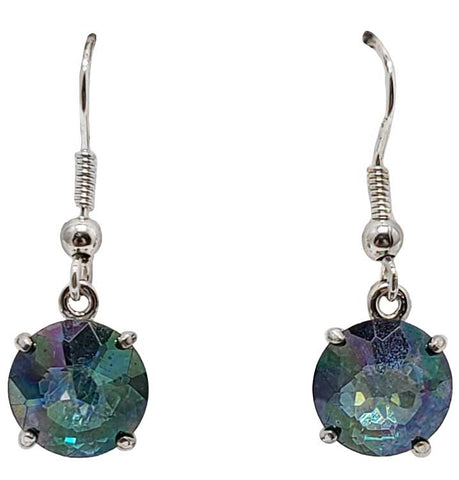 Aqua Aura Radiant Heart Crystal™ Earrings