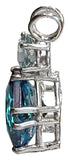 Aqua Aura Star of Venus™ With Round Cut Aquamarine