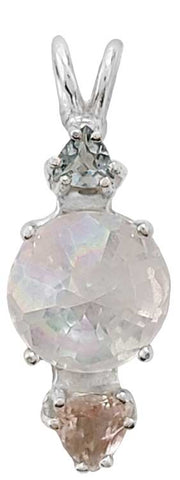 Angel Aura Mini Radiant Heart™ with Aquamarine & Morganite