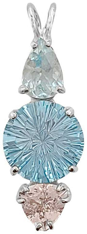 Blue Topaz Super Nova™ with Aquamarine & Morganite