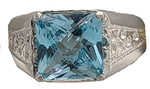 Blue Topaz Magician Stone™ Mens Ring