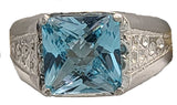 Blue Topaz Magician Stone™ Mens Ring