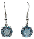 Blue Topaz Radiant Heart Crystal™ Earrings