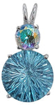 Blue Topaz Super Nova™ with Round Cut Mystic Topaz