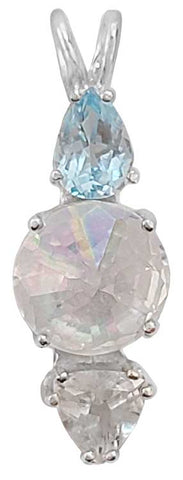 Angel Aura Mini Radiant Heart™ with Blue Topaz & White Topaz