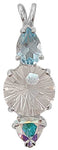 Clear Quartz Super Nova™ with Blue Topaz & Mystic Topaz