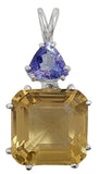 Citrine Earth Heart Crystal™ with Tanzanite