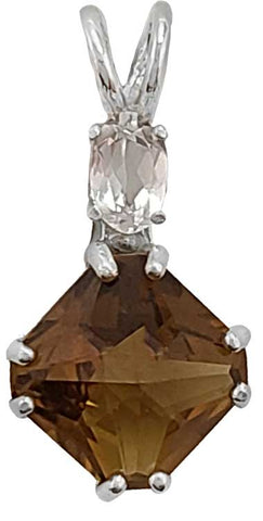 Citrine Mini Magician Stone™ with Oval Cut Danburite