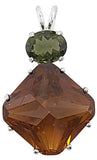 Citrine Regular Magician Stone™ with Moldavite