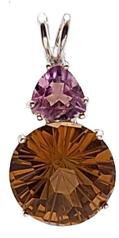 Citrine Super Nova™ with Trillion Cut Amethyst