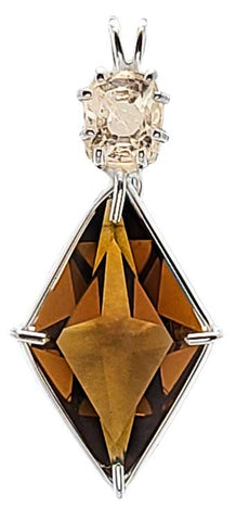 Citrine Ascension Star™ with Cushion Cut Phenacite