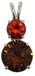 Citrine Super Nova With Round Cut Hessonite Garnet Special 1