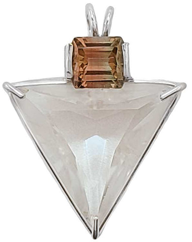 Clear Quartz Angelic Star™ With Bi-Color Tourmaline