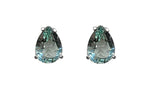 Colombian Obsidian Pear Post Earrings Special 1