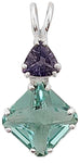 Colombian Obsidian Mini Magician Stone™ with Trillion Cut Iolite