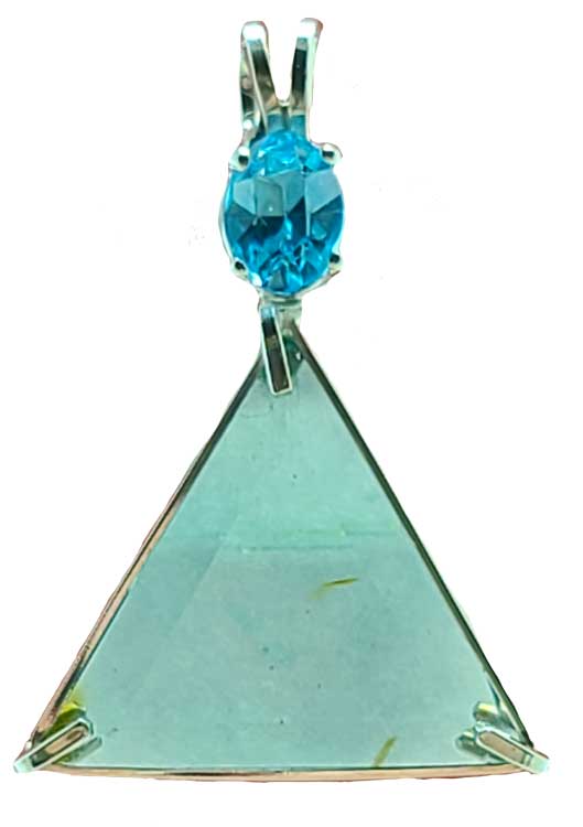 Colombian Obsidian Star of David™ with Oval Cut Blue Topaz – The ...