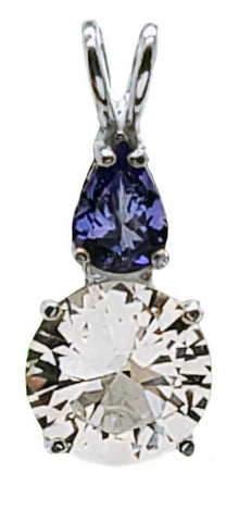 Danburite With Pear Cut Tanzanite Special 3