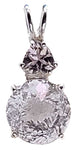 Danburite Mini Radiant Heart™ with Trillion Cut Morganite