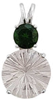 Danburite Super Nova™ with Round Cut Chrome Diopside