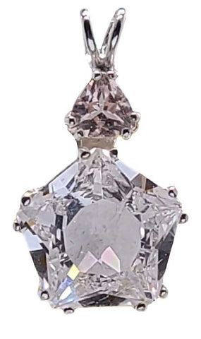 Danburite Star of Venus™ with Trillion Cut Morganite