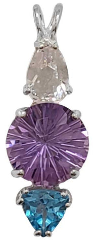 Amethyst Super Nova™ with Danburite & Blue Topaz