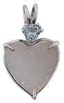 Drusy Angel Aura with Trillion Cut Blue Topaz Special 1