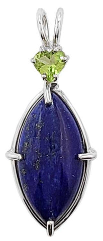 Lapis With Heart Cut Peridot Special 2