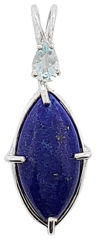 Lapis With Pear Cut Aquamarine Special 2