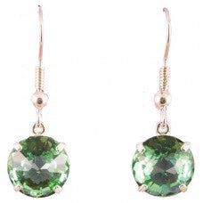 Tibetan Green Obsidian Radiant Heart™ Earrings