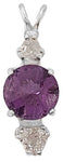 Amethyst Mini Radiant Heart™ with Phenacite & Danburite